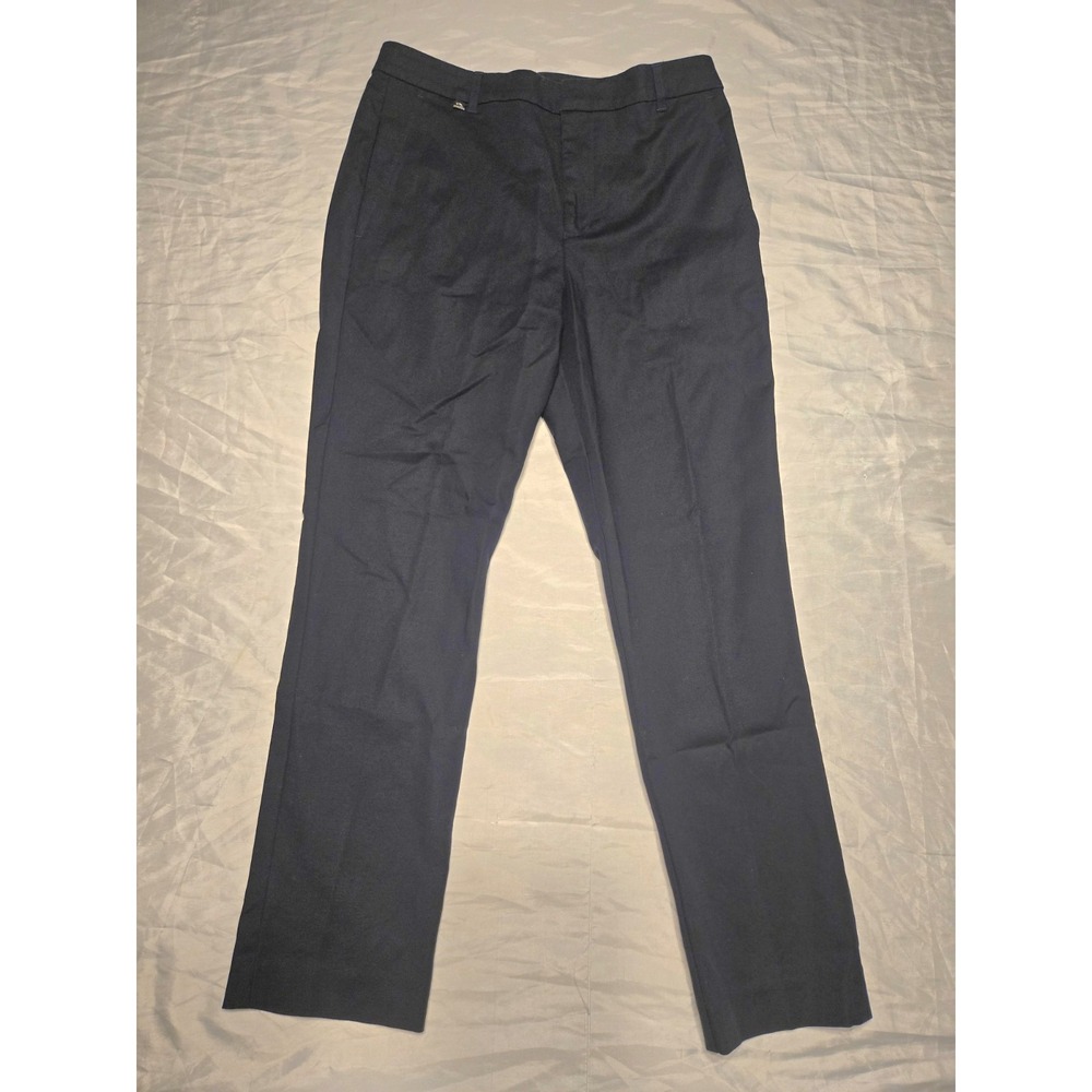 Lauren Ralph Lauren Navy Pants‎ Womens 10 Cotton Blend Dress Slacks Preppy Luxe